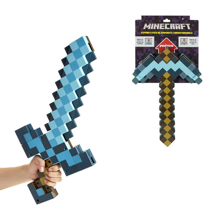 Mattel Minecraft Transforming Diamond Sword & Pick-Axe