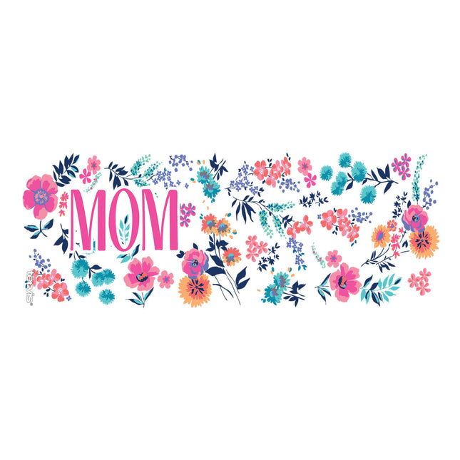 Tervis 1317577 Mom Dainty Floral Insulated Tumbler with Wrap and Lid 16 oz Mug Clear