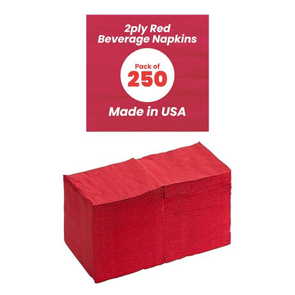 Perfectware - PW-2 Ply Red Bev-250 2 Ply Red Bever