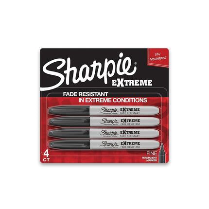 Sanford Sharpie Extreme Permanent Markers 4/Pkg-Black