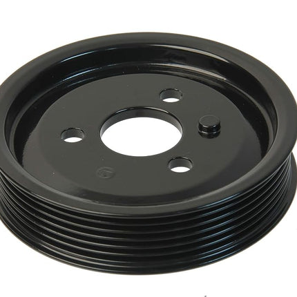 URO Parts 32427838220PRM Power Steering Pump Pulley, Aluminum vs OEM plastic