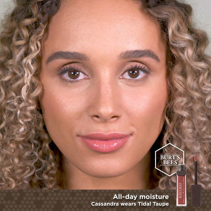 Lápiz labial líquido hidratante de cobertura total Burt's Bees, 5,95 g, Tidal Taupe