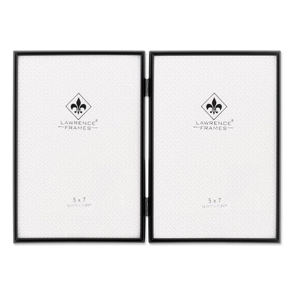 Lawrence 660057D 5x7 Hinged Double Simply Black Pi