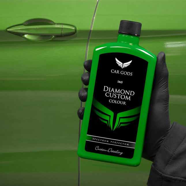 Car Gods Iris Custom Color Light Green 3-in-1 Polish Wax Colour Restorer & Scratch Remover 500 ml - 16 colors Available