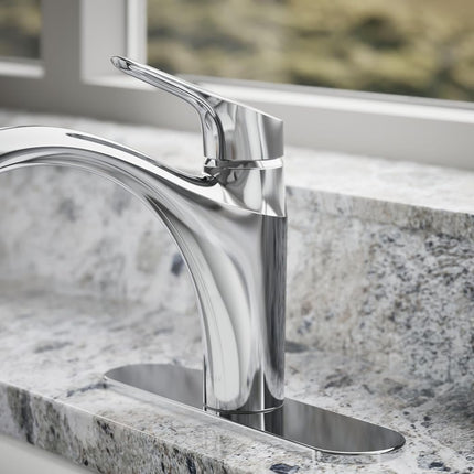 Kohler 30470-CP Rival Single Handle Swing Spout Kitchen Faucet, Polished Chrome, 1.5 gpm