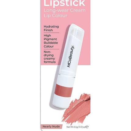 MCo Beauty Mco Lipstick Nearly Nude 3.5G