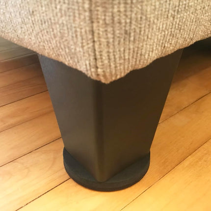 Super Sliders 2 1/2" Round Reusable Furniture Sliders for Hard Surfaces - Effortless Moving and Surface Protection, Brown (8 Pack)