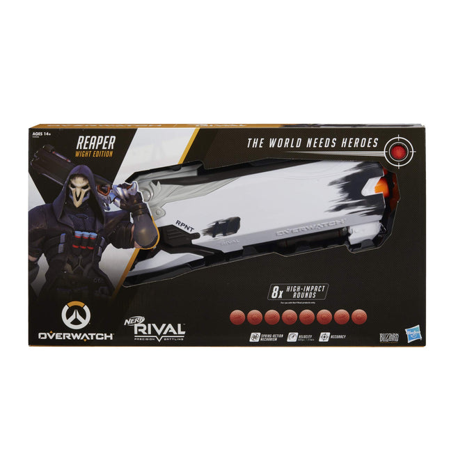 NERF Overwatch Reaper (Wight Edition) & 8 Overwatch Rival Rounds