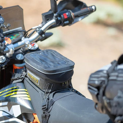 Nelson Rigg Waterproof Hurricane Dual Sport/Enduro Tank Bag, Black/Grey