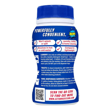 AMAZE Bleach Tablets Ultra Concentrated Bleach Tablets for Laundry and Home Cleaning. (32 Count Original)