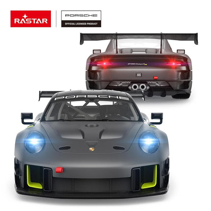 Rastar RC Cars 1/14 Porsche 911 GT2 RS Clubsport 25 Remote Control Porsche Toy Car for Kids, Grey 2.4GHz