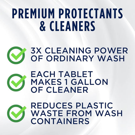 303 (230395) Products Automotive Instant Windshield Washer - 3X Cleaning Power - Super Concentrated Tablets - Just Add Water, 25 Tablet