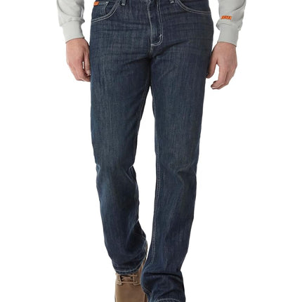 Wrangler Riggs Workwear Jean de corte de bota vintage 20X FR para hombre, lavado oscuro, 34W x 36L