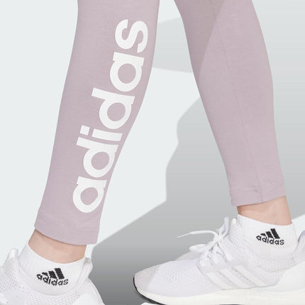 Adidas Womens Essentials High-Waisted Logo Leggings, Preloved Fig, X-Small