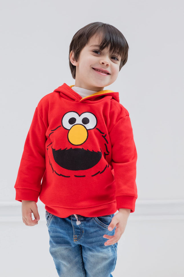 Sesame Street Elmo Toddler Boys Fleece Pullover Hoodie 2T