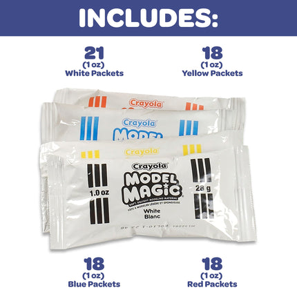 Crayola Model Magic Bulk, Clay Alternative, 75 Count Classpack, Assorted Colors