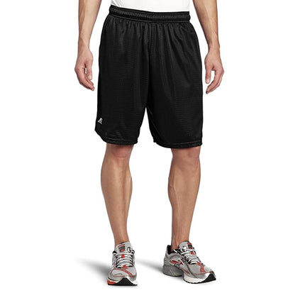 Russell Athletic Men's Mesh Pocket Short, Black, M