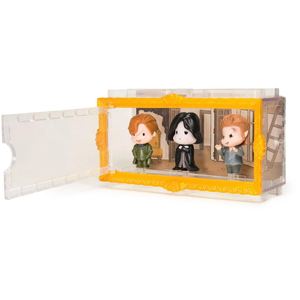 Wizarding World Harry Potter, Micro Magical Moments Year 3 Figure Set with Remus Lupin, Severus Snape & Peter Pettigrew & Display Case