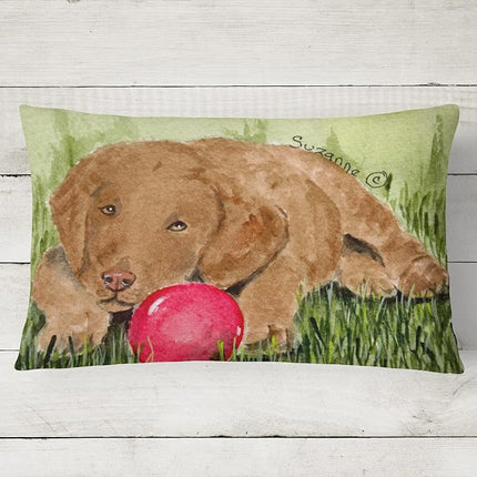 Cojín decorativo de tela de Curly Coated Retriever