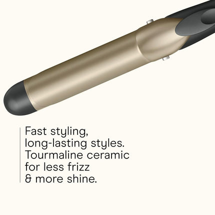 INFINITIPRO BY CONAIR Tourmaline Ceramic 1 1/4-inch Curling Iron, 1 1/4-inch Digital Curling Iron, 1 ¼ inch barrel produces loose curls – for use on medium and long hair