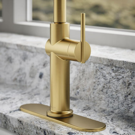 Kohler K-22972-2MB Crue Kitchen Sink Faucet, Brushed Modern Brass