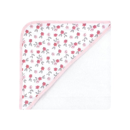 Hudson Baby Toallas con capucha ricas en algodón para bebés unisex, diseño de elefante bonito floral, talla única