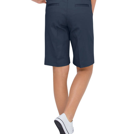 Dickies Little Girls' Uniform Stretch Bermuda Short, Dark Navy, 5