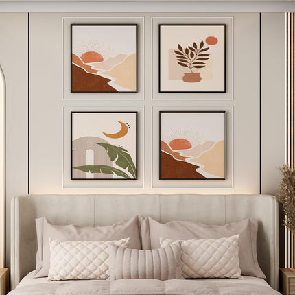 Colingmill 3 Set Accent Wall Molding Kit Premade Wainscoting Panels Wall Molding Peel and Stick Panel White Pre Cut Trim for Walls Picture Frame Molding for Home Decoration(31.5x31.5 Inch)