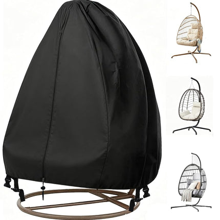 FLYMEI 【Upgraded】 Patio Egg Chair Covers with Zipp