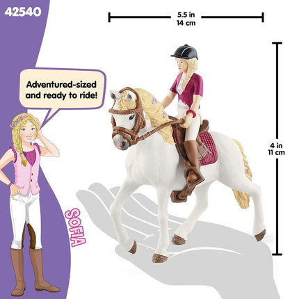 Schleich Horse Club - 10Pc Sofia w/ Blossom Horse and Rider Playset | 42540