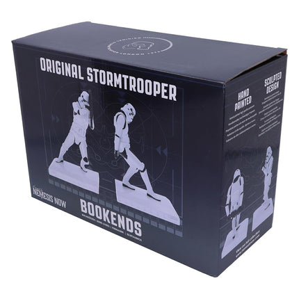 Nemesis Now Original Stormtrooper Bookend Figurines 18.5cm, Resin, White, Officially Licensed Original Stormtrooper Merchandise, Two Stormtrooper Figures to Keep Your Books Upright - Pack of 2