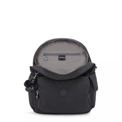 Kipling Women's City Pack Backpack, All-Day Versatile Daypack, Bag, Black Noir, 10.5" L x 14.5" H x 6.75" D, Women's City Pack Backpack, All-day Versatile Daypack, Bag