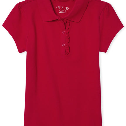 The Children's Place Girls' Short Sleeve Ruffle Pi