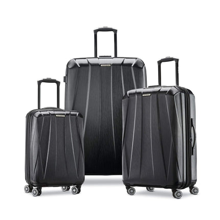 Samsonite Centric 2 Expandable Hardside Luggage Set with Dual Spinner Wheels, Black, Carry-on Spinner, Centric 2 Hardside Expandable Luggage with Spinners