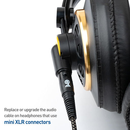 Cable Matters Premium Braided 3.5mm to Mini XLR Headphone Cable 4 ft - Compatible with Beyerdynamic DT 1770 Pro, DT 1990 Pro, AKG K240, K182, K175, K182, K245, K371, and Q701 Headphones