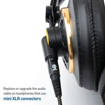 Cable de auriculares trenzado premium de 3.5mm a Mini XLR Cable Matters de 1.2 m - Compatible con auriculares Beyerdynamic DT 1770 Pro, DT 1990 Pro, AKG K240, K182, K175, K182, K245, K371 y Q701