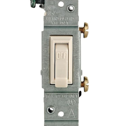 Leviton Toggle Framed Single-Pole AC Quiet Switch,