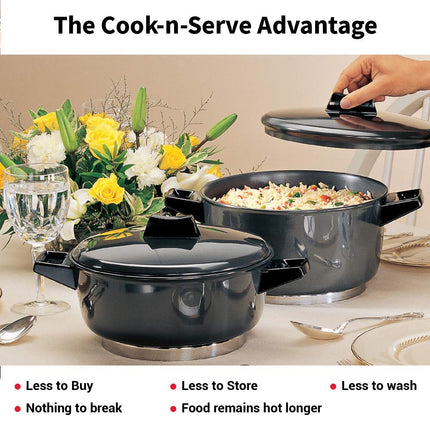 Hawkins Cook-N-Serve Hard Anodised Bowl, 2 Litre Capacity