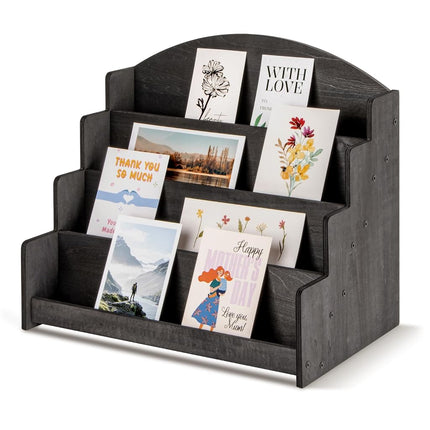 PUERSI Greeting Card Display Stand Holder - 4-Tier