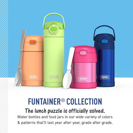 Bouteille d'hydratation en plastique THERMOS FUNTAINER 16 oz avec bec verseur, bleu marine