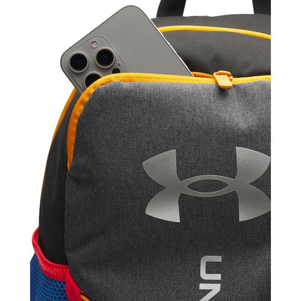 Under Armour Unisex Hustle Sport 6.0 Backpack, (003) Black/Black/Metallic Silver, One size, Hustle Sport 6.0 Backpack