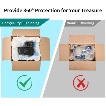 4 Pcs 16”x18” Expanding Foam Packaging for PC & Fragile Items, Expandable Packing Foam, Protective Cushioning for Electronics & Valuables