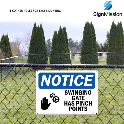 OSHA Notice Sign - Thin Ice & Open Water Stay Clear | Aluminum Sign | Protect Your Business, Construction Site, Warehouse & Shop Area | Made in The USA