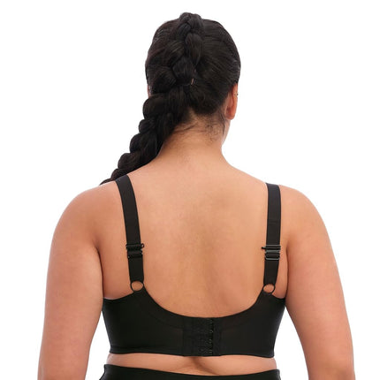 Elomi womens Full Coverage Sport Sports Bra, Black, 38HH