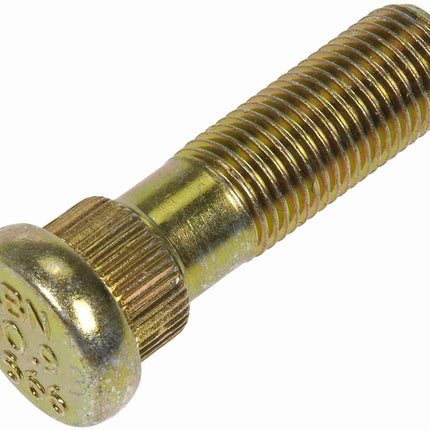 Dorman 610-566 M12-1.25 Serrated Wheel Stud - 14.38mm Knurl, 43.5mm Length Compatible with Select Scion/Subaru/Toyota Models, 10 Pack, GOLD
