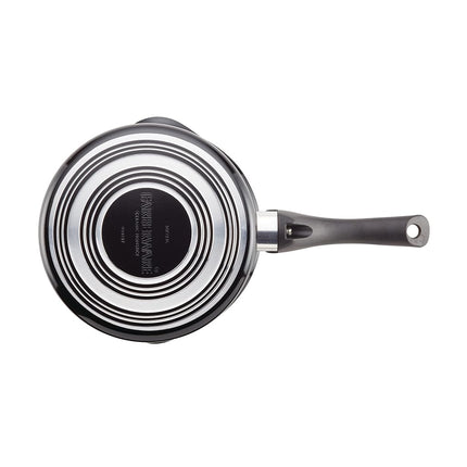 Farberware Glide Nonstick Sauce Pan/Saucepan with Straining and Lid, 3 Quart, (Black)