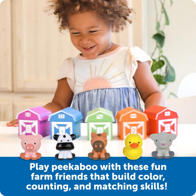 Learning Resources Peekaboo Learning Farm, Ages 3+, Counting Toy