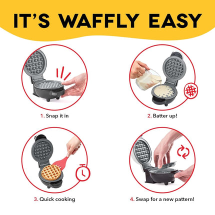 Disney | DASH Removable Ceramic Waffle Plates 2-Pack for the MultiMaker® Mini Maker System (Winnie & Piglet)