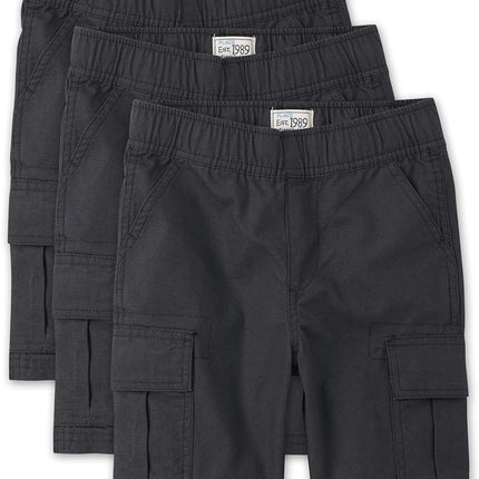 The Children's Place boys Pull On Jogger Shorts, Washed Black, 6