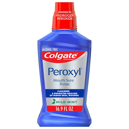Colgate Peroxyl Mouth Sore Rinse, Mild Mint - 500m